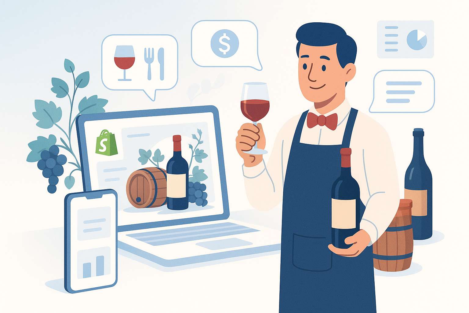 Der erste AI-Weinsommelier integriert mit Shopify