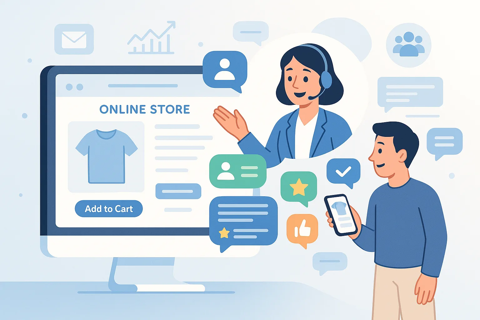 6 Gründe, warum dein Onlineshop Conversational Experience und einen Web-Concierge-Widget braucht