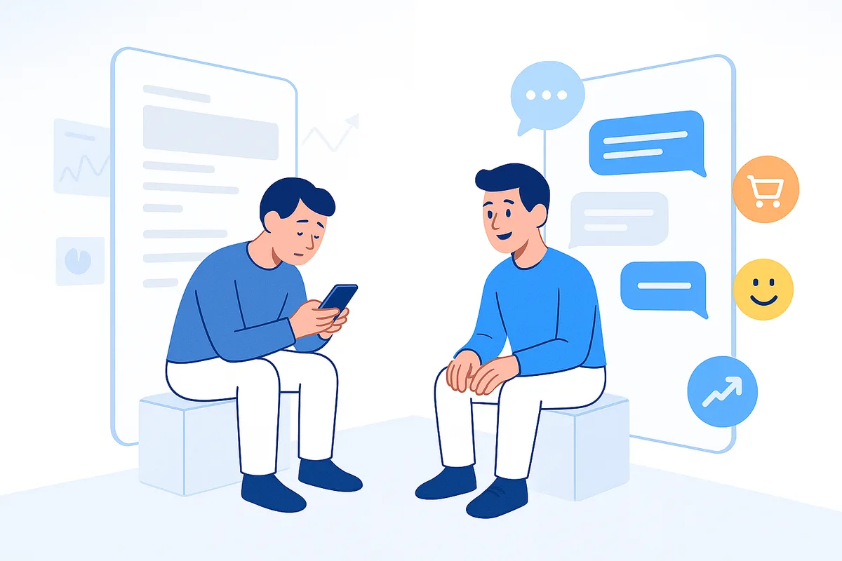 Conversational UX vs. Scrollen: ROI-Einblicke für FMCG-Marken