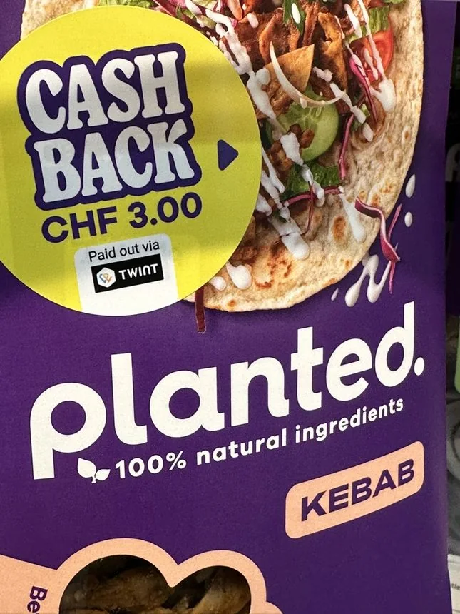 planted. Kebab mit CHF 3.00 Cashback-Sticker