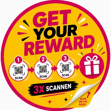 Get Your Reward Sticker